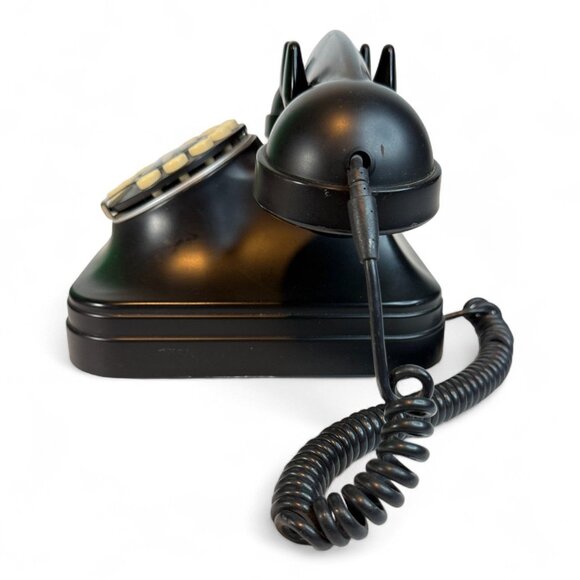 Vintage 1950s Style Retro Black Touch Tone Telephone With Flash & Redial Buttons - Picture 5 of 9
